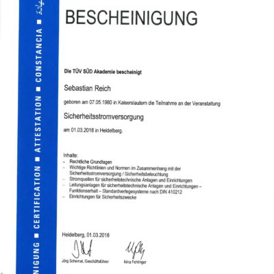 Bescheinigung-TUeV-SUeD-Sicherheitsstromversorgung